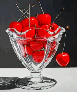 Cherries In Bowl Paint by numbers