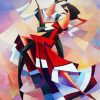 Cubism Flamenco Dancers Paint by numbers