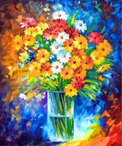 Flowers Vase Art Paint by numbers