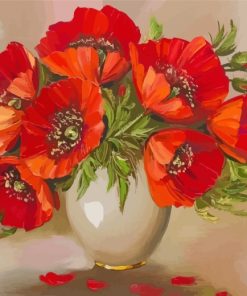 aesthetic-vase-of-poppy-flowers-paint-by-numbers
