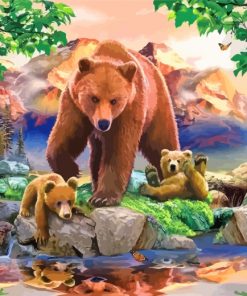 bears-family-paint-by-numbers