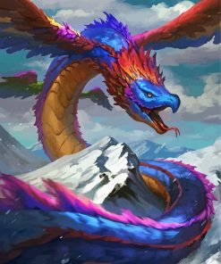 feathered-serpent-paint-by-numbers