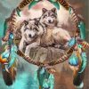 wolves-with-dream-catchers-paint-by-numbers