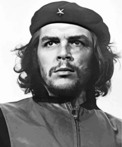 Black And White Che Guevara Paint by numbers