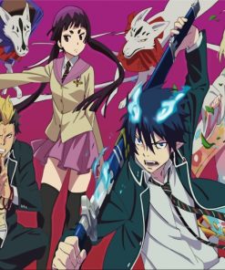Blue Exorcist Anime Characters Paint by numbers