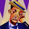 Buster Keaton Cubism Art Paint by numbers