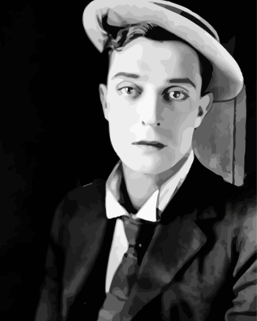 Classy Buster Keaton Paint by numbers