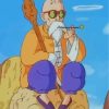 Dragon Ball Master Roshi Paint by numbers