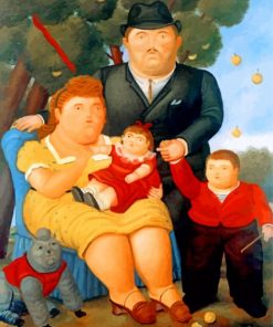 Family Fernando Botero Paint by numbers