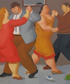 Fat Couples Dancing Paint by numbers