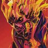 Ghost Rider Illustration Paint by numbers