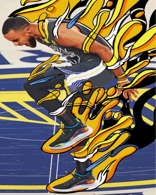 Golden-State-Warriors-player-paint-by-numbers