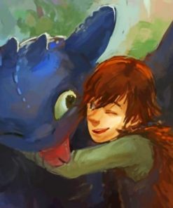 Hiccup How To Train Your Dragon Paint by numbers