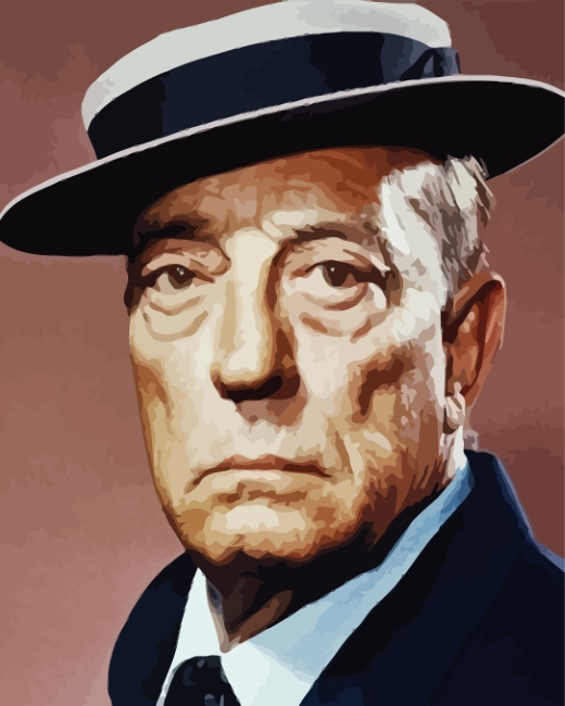 Old Buster Keaton Paint by numbers