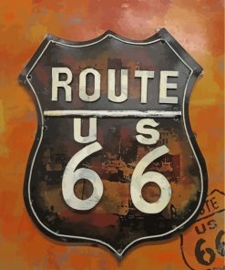 Route 66 Paint by numbers