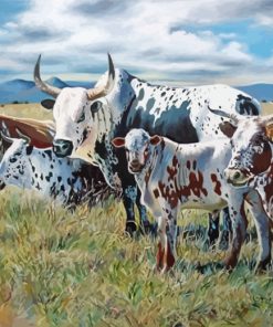 South Africa Nguni Paint by numbers