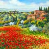 Abstract Tuscan Scene Paint by numbers
