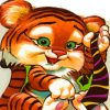 Adorable Tiger Paint by numbers