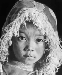 black-and-white-tibetanchild-paint-by-numbers