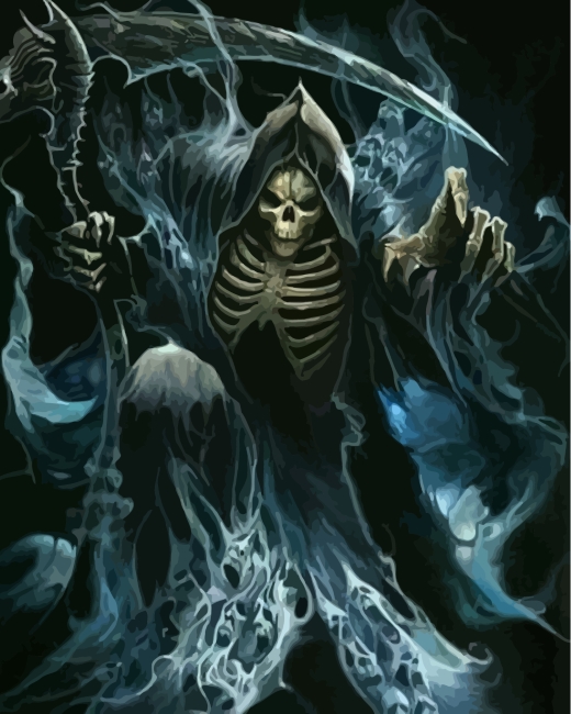 Grim Reaper Paint By Numbers - Numeral Paint Kit