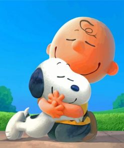 Charlie Brown And Snoopy paint by number