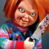 Creepy Chucky Doll paint by number
