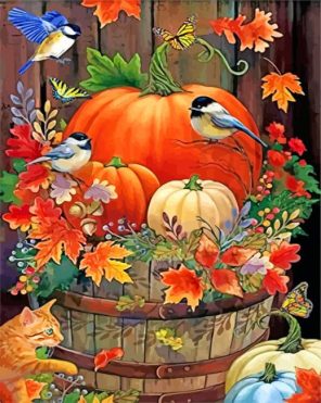 Thanksgiving of Fall Piece paint by numbers