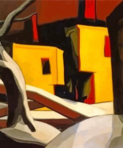 A Light Yellow By Oscar Florianus Bluemner Paint By Number