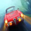 Red Alfa Romeo Car Paint By Numbers