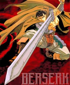 Angry Berserk Anime Paint By Number
