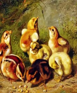 Baby Chicks Paint By Numbers