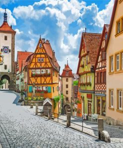 Bavarian Streets Paint By Number