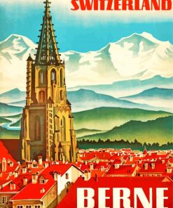 Bern Switzerland Poster Paint By Numbers