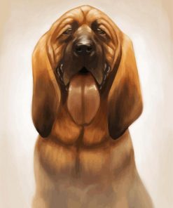 Bloodhound Dog Art paint by number