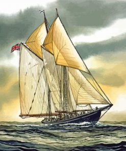 Bluenose In The Sea Paint By Number