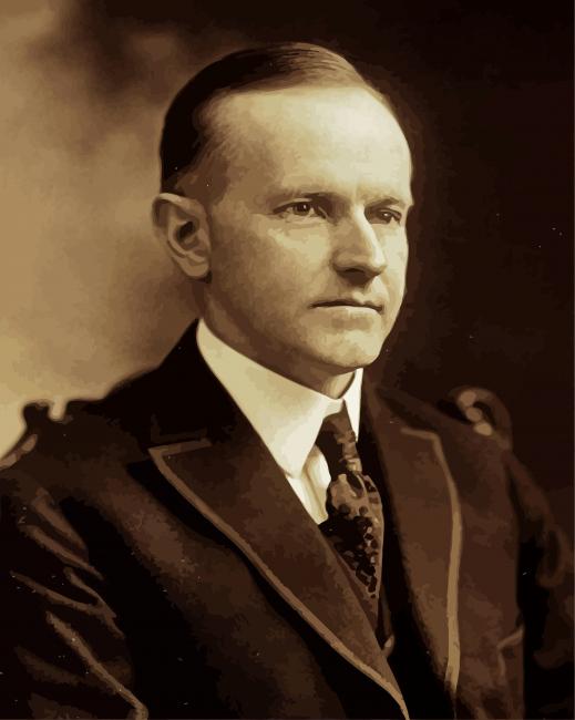 Calvin Coolidge paint by number