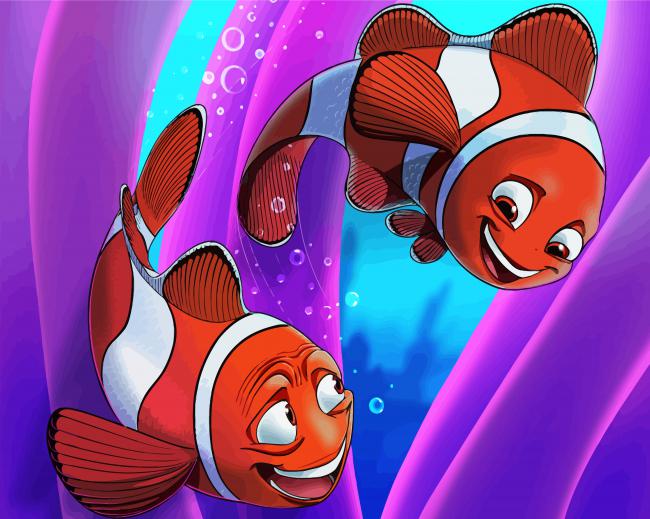 Smiling Clownfish Paint By Numbers