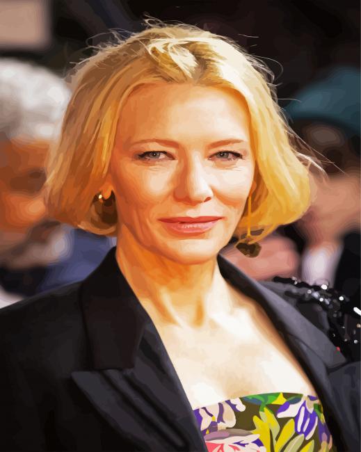 Catherine Elise Blanchett paint by number