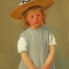 Child In A Straw Hat paint by number