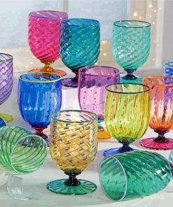 Colored Glassware Paint By Numbers