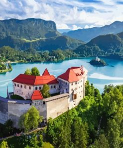 Slovenia's Bled Lake Paint By Number