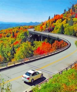 Fall In Blue Ridge Parkway Paint By Numbers