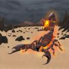 Fantasy Fire Scorpion Paint By Number