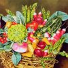 Fresh Vegetables Basket Paint By Numbers