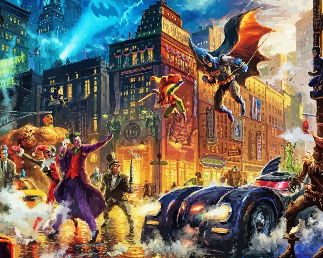Gotham City Paint By Numbers