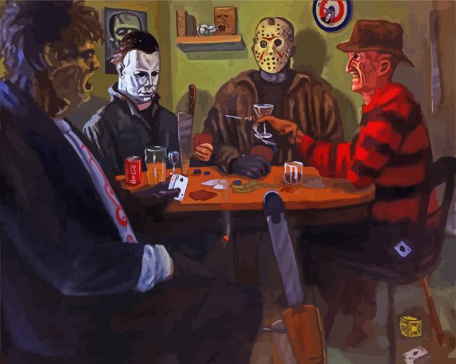 Horror Movies Gambling Paint By Numbers