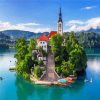 Lake Bled Slovenia Paint By Number