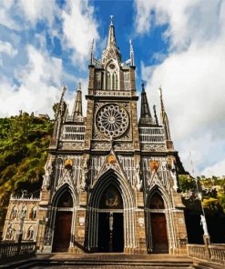 Las Lajas Sanctuary Columbia paint by number