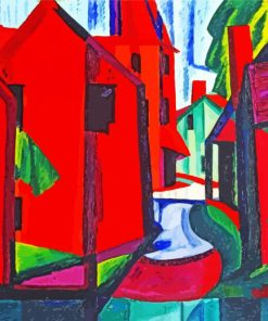 Little Falls New Jersey By Oscar Florianus Bluemner Paint By Number