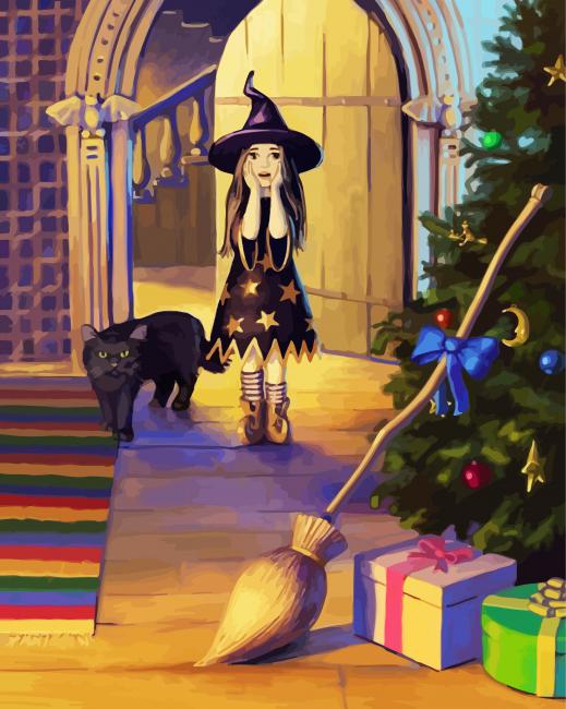 Little Witch Paint By Numbers